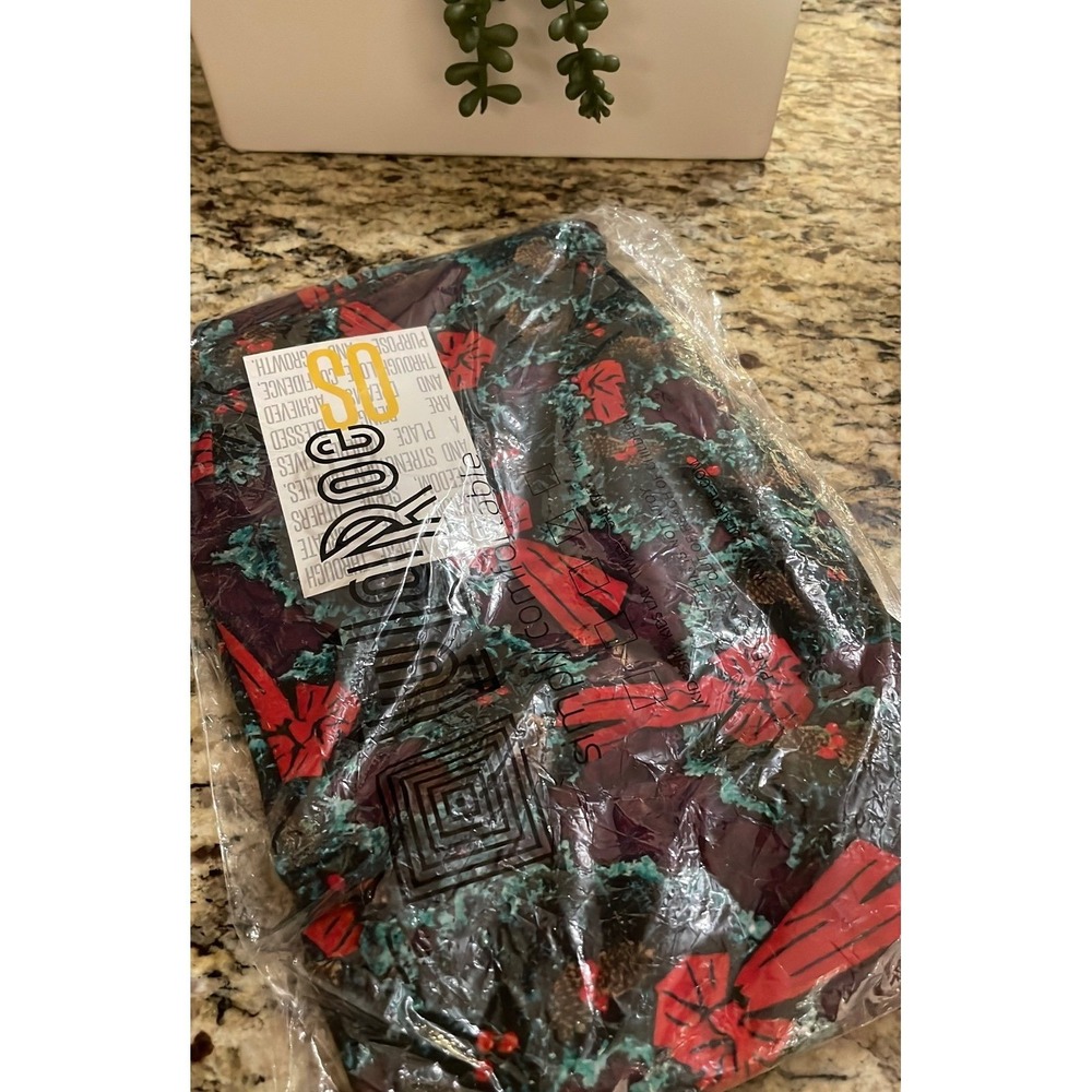 Lularoe Christmas Wreath‎ Leggings Size OS NIB